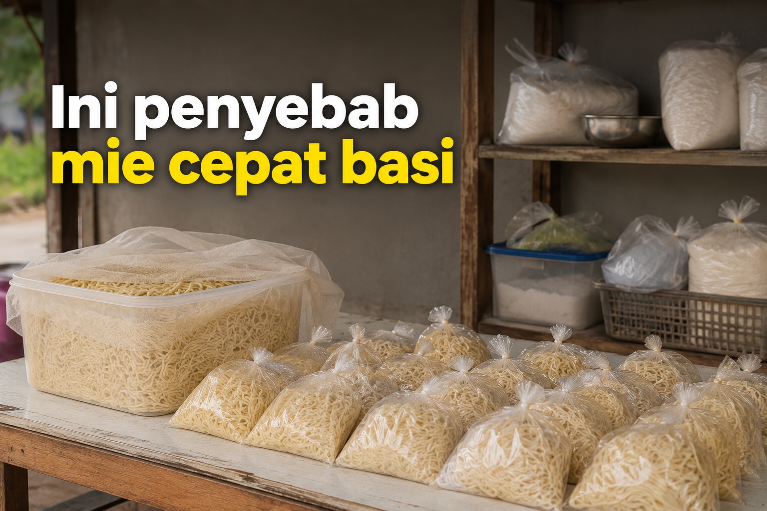 Mie Cepat Basi Padahal Baru Dibuat? Ini 5 Penyebab yang Sering Tidak Disadari